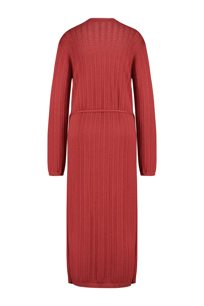 Ajourgebreid lange cardigan