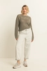 Barrel jeans met riem