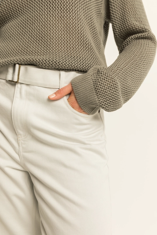 Barrel jeans met riem
