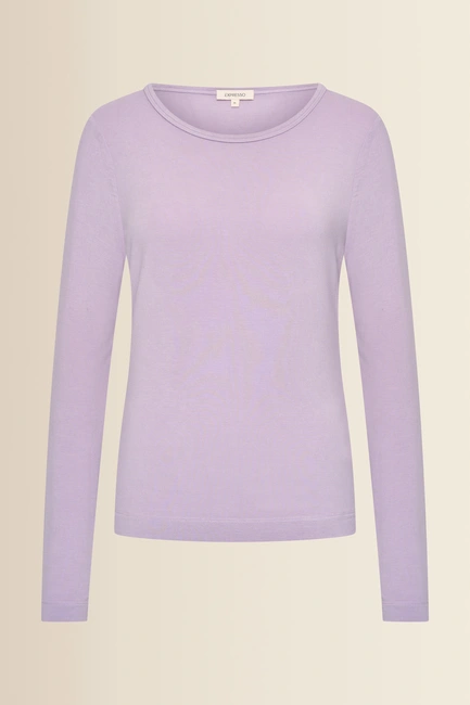Basic top met lange mouwen