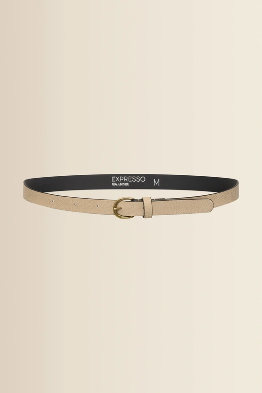 Belt crocodile structure suede