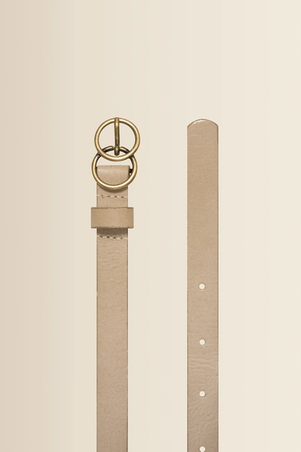 Belt plain fancy round buckle