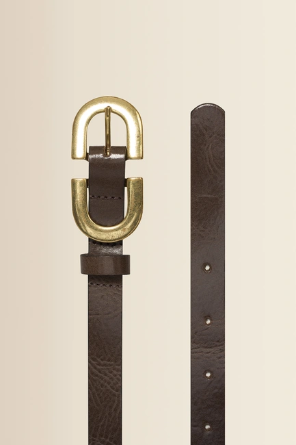 Belt plain long bridge buckle