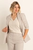 Blazer met boucléstructuur