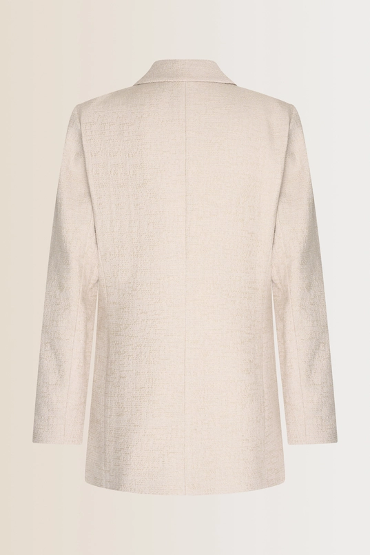 Blazer met boucléstructuur