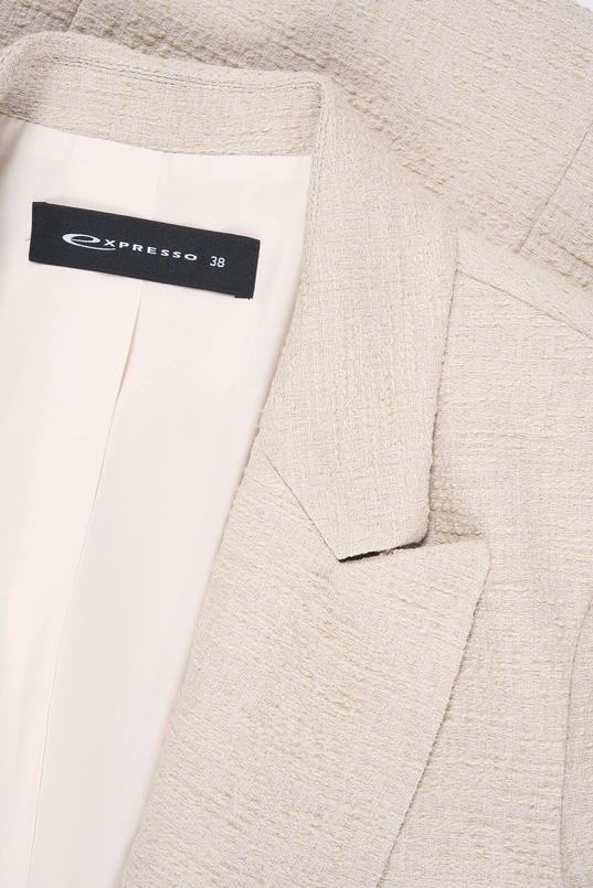 Blazer met boucléstructuur