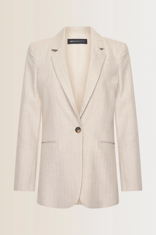 Blazer met lurex streep