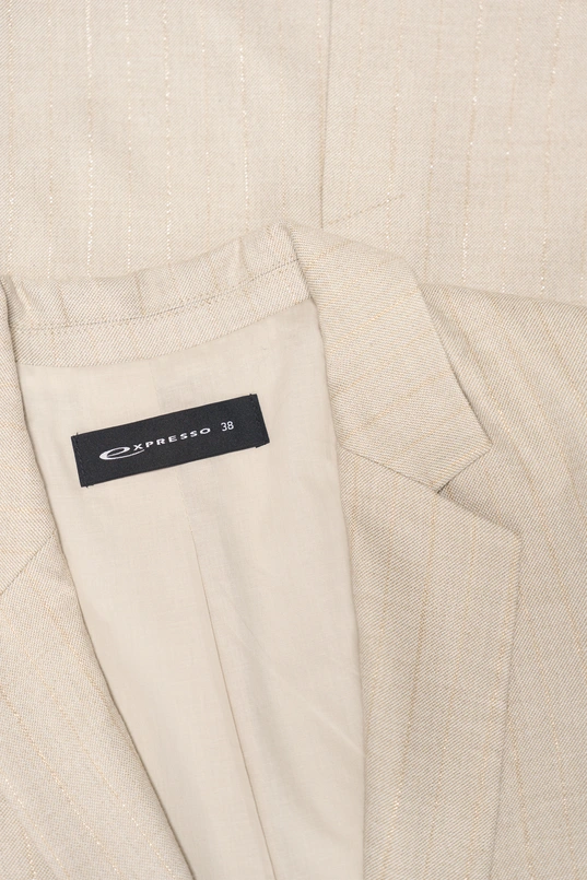 Blazer met lurex streep