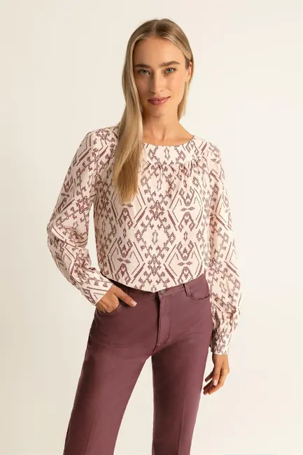 Bloestop Ikat print