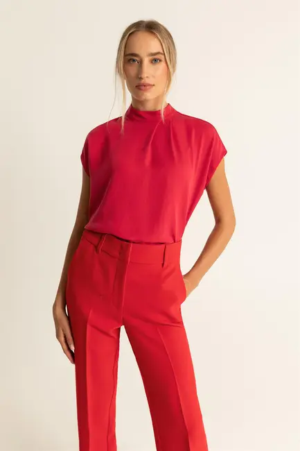 Bloestop met turtleneck