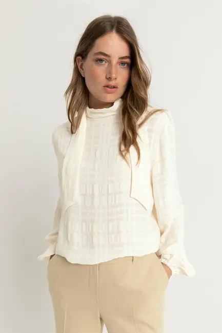 Blouse met ballonmouwen