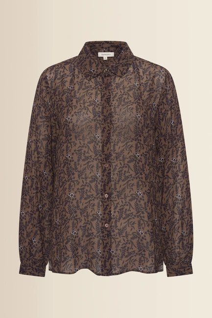 Blouse met botanische print