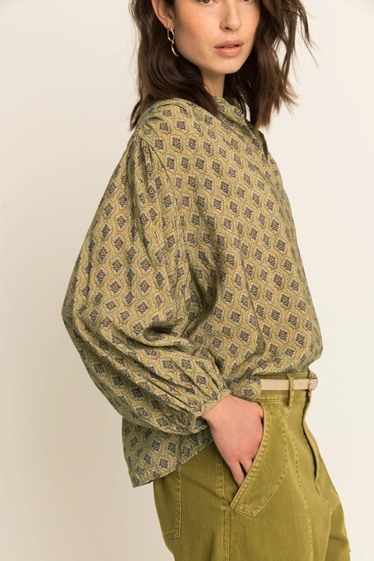 Blouse met grafisch dessin