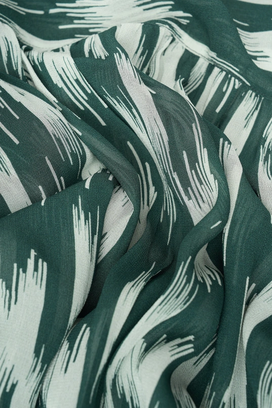 Blouse met ikatprint