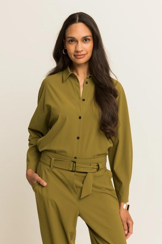 Blouse met klassieke kraag