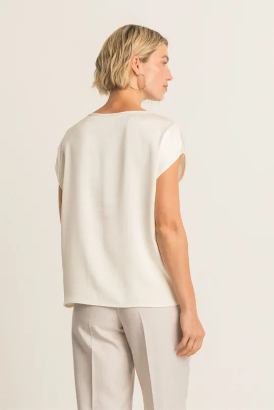 Blouse met knoopdetail