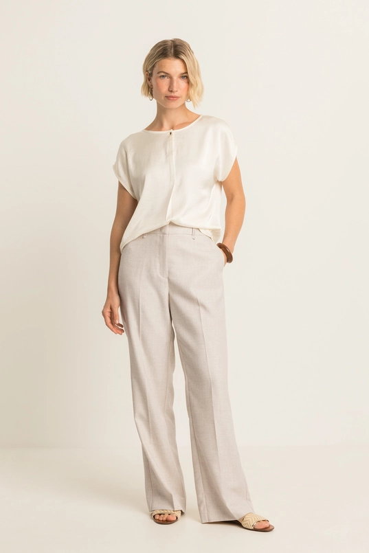 Blouse met knoopdetail