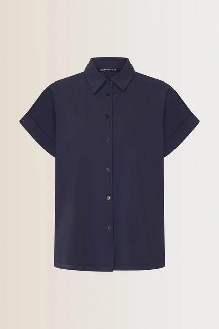 Blouse met korte mouwen