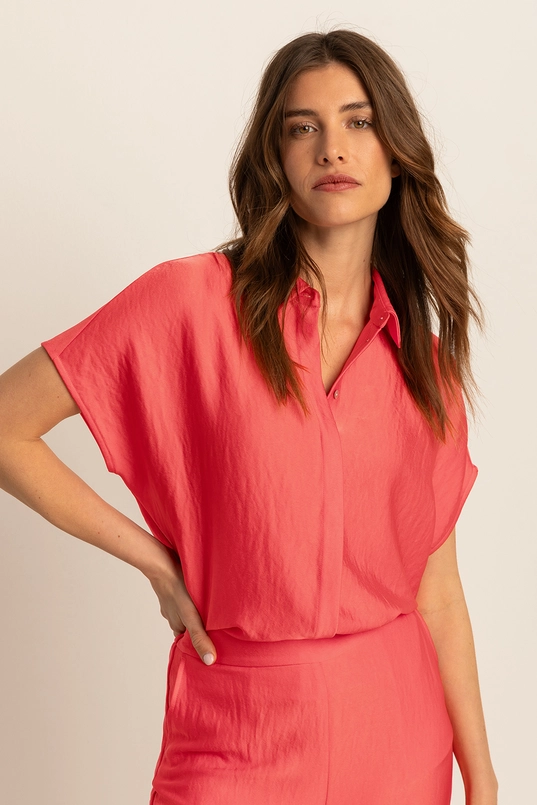 Blouse met korte mouwen