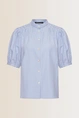 Blouse met korte pofmouwen