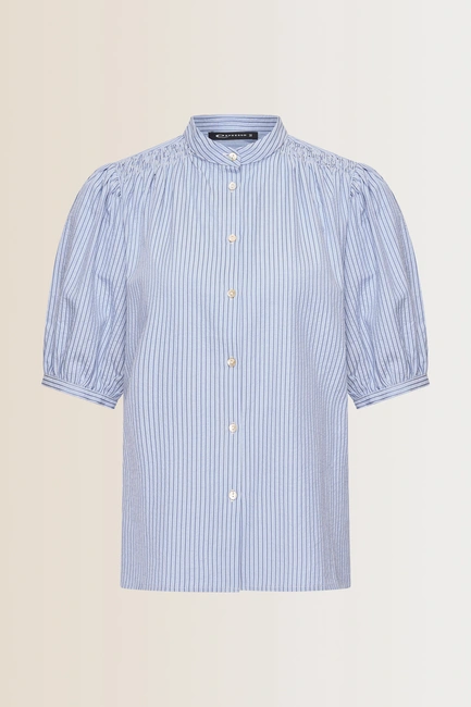 Blouse met korte pofmouwen