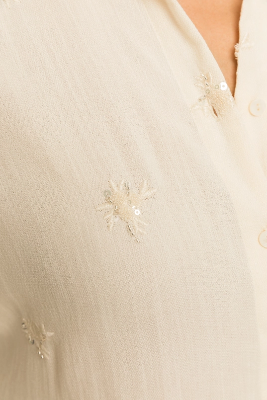 Blouse met pailletten