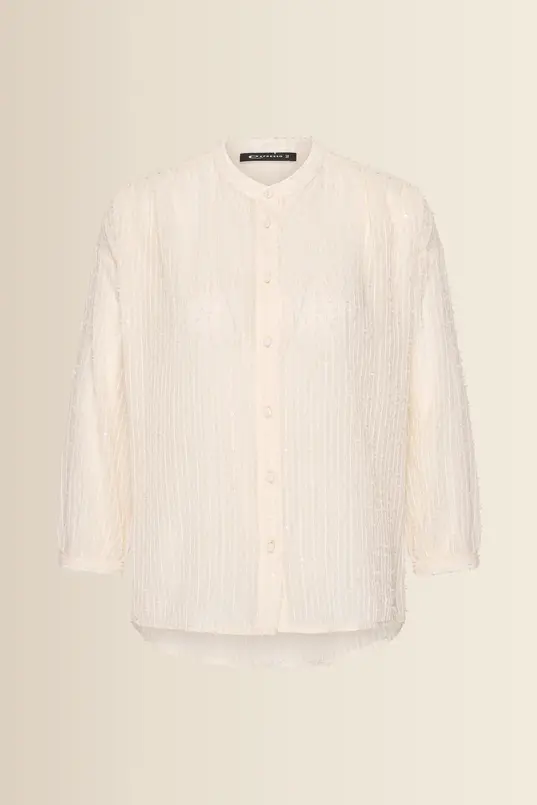 Blouse met paillettendetails