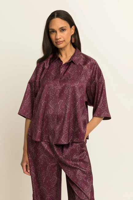 Blouse met paisleydessin