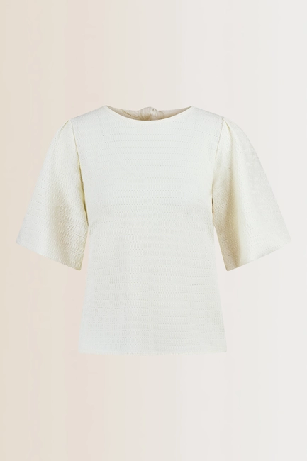 Blouse met pofmouwen