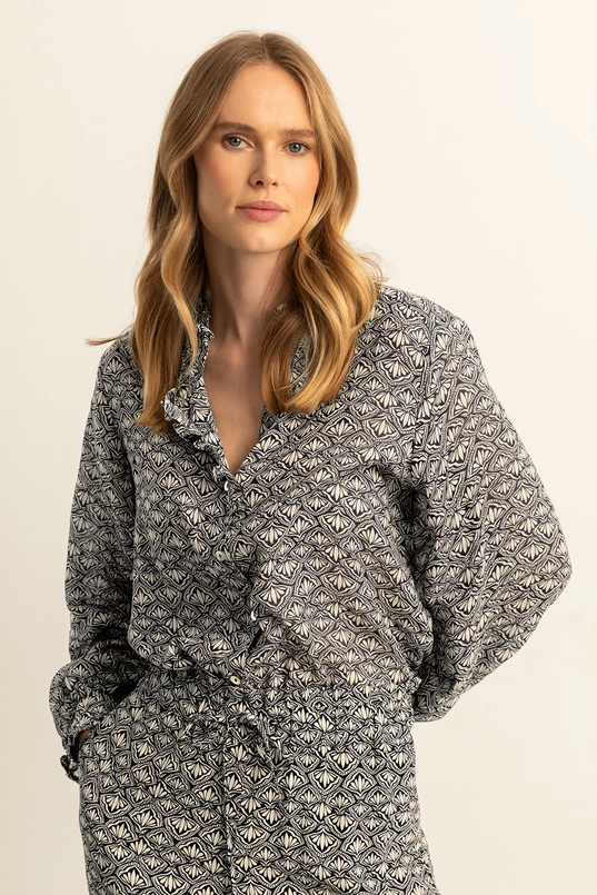Blouse met ruches