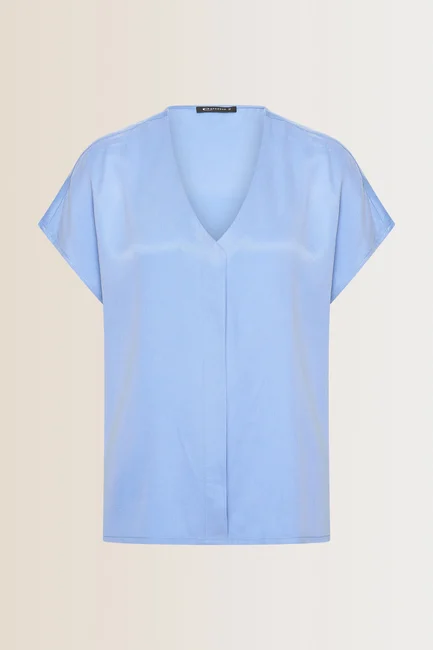 Blouse met V-hals