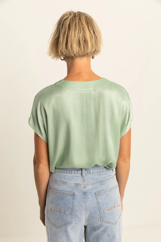 Blouse met V-hals