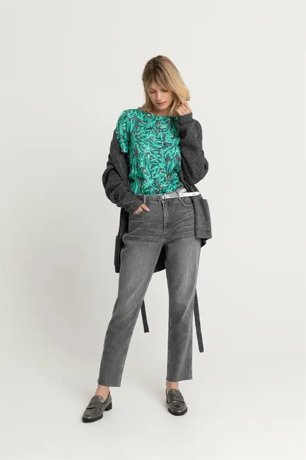 Blousetop met print