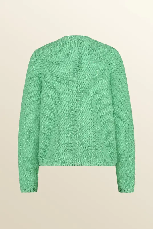 Boxy bouclé cardigan