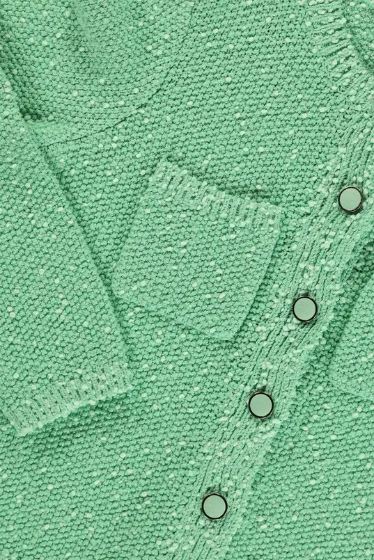 Boxy bouclé cardigan