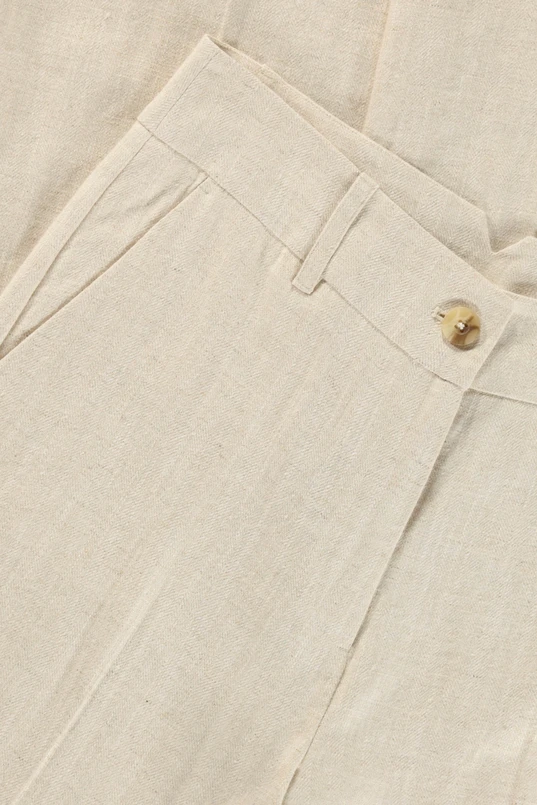 Broek in linnenmix