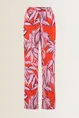 Broek met bloemprint