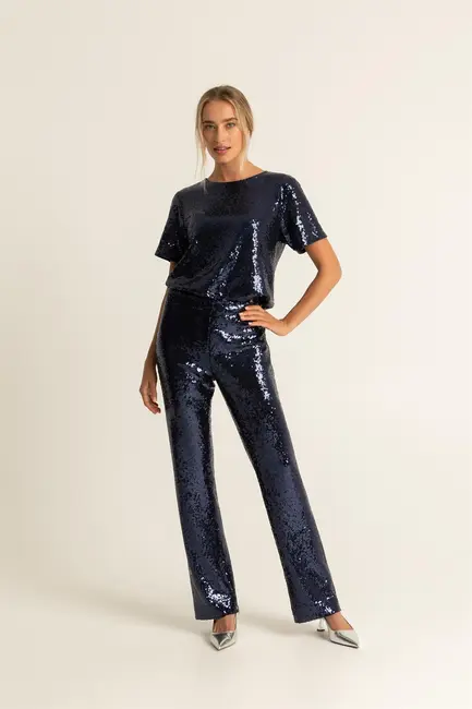 Broek met pailletten