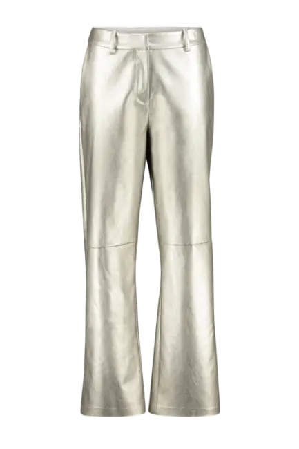 Broek metallic pu-leer