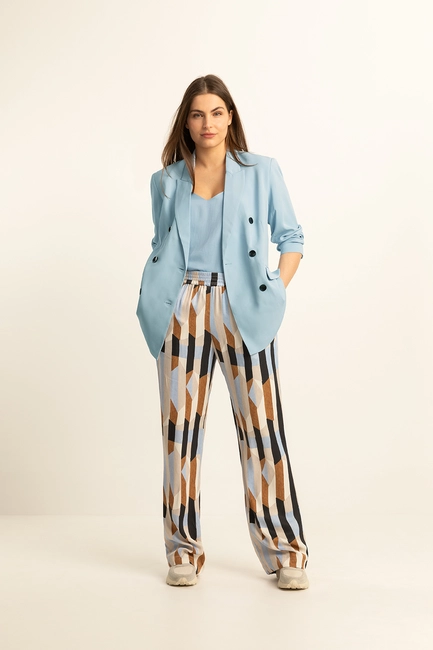 Broek multicolour print