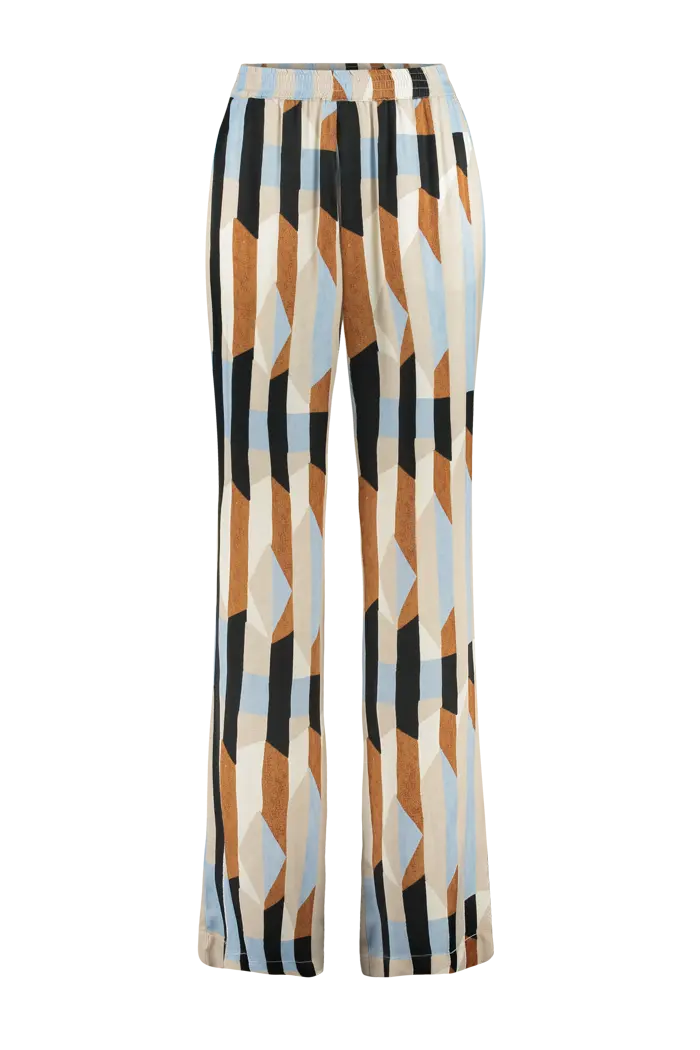 Broek multicolour print
