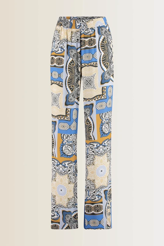 Broek multicolour print