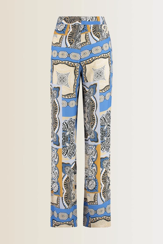 Broek multicolour print