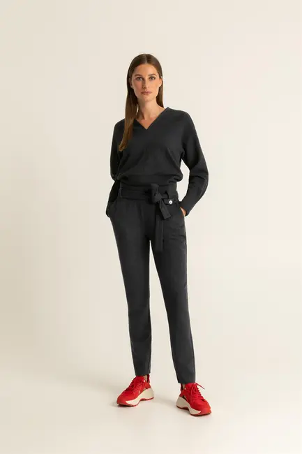 Broek stretch bouclé