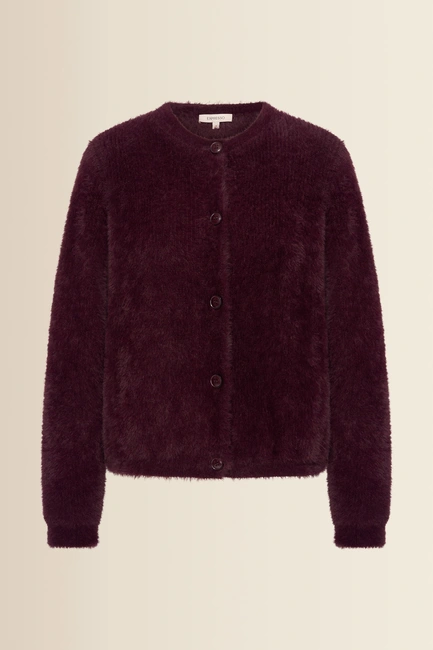 Cardigan fur knit