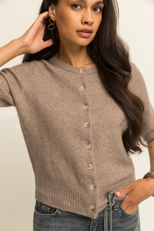 Cardigan met korte mouwen