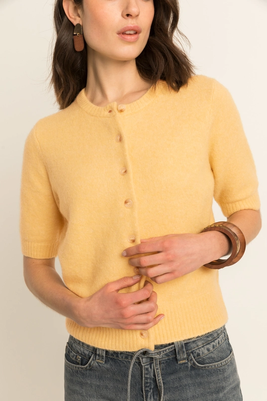 Cardigan met korte mouwen