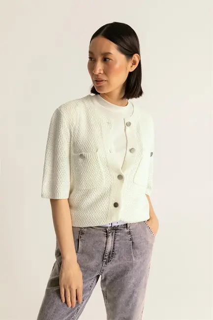 Cardigan metalen knopen