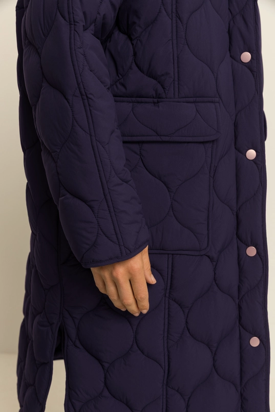 Coat woven puffer