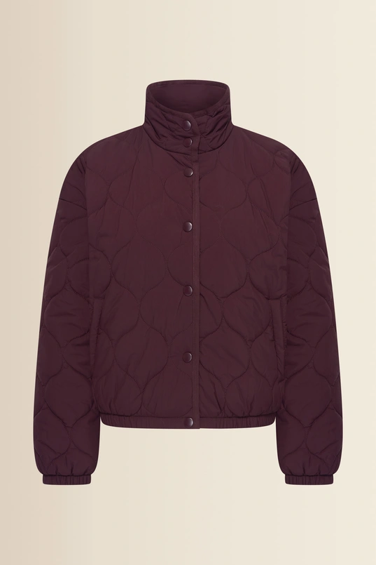 Coat woven stepped